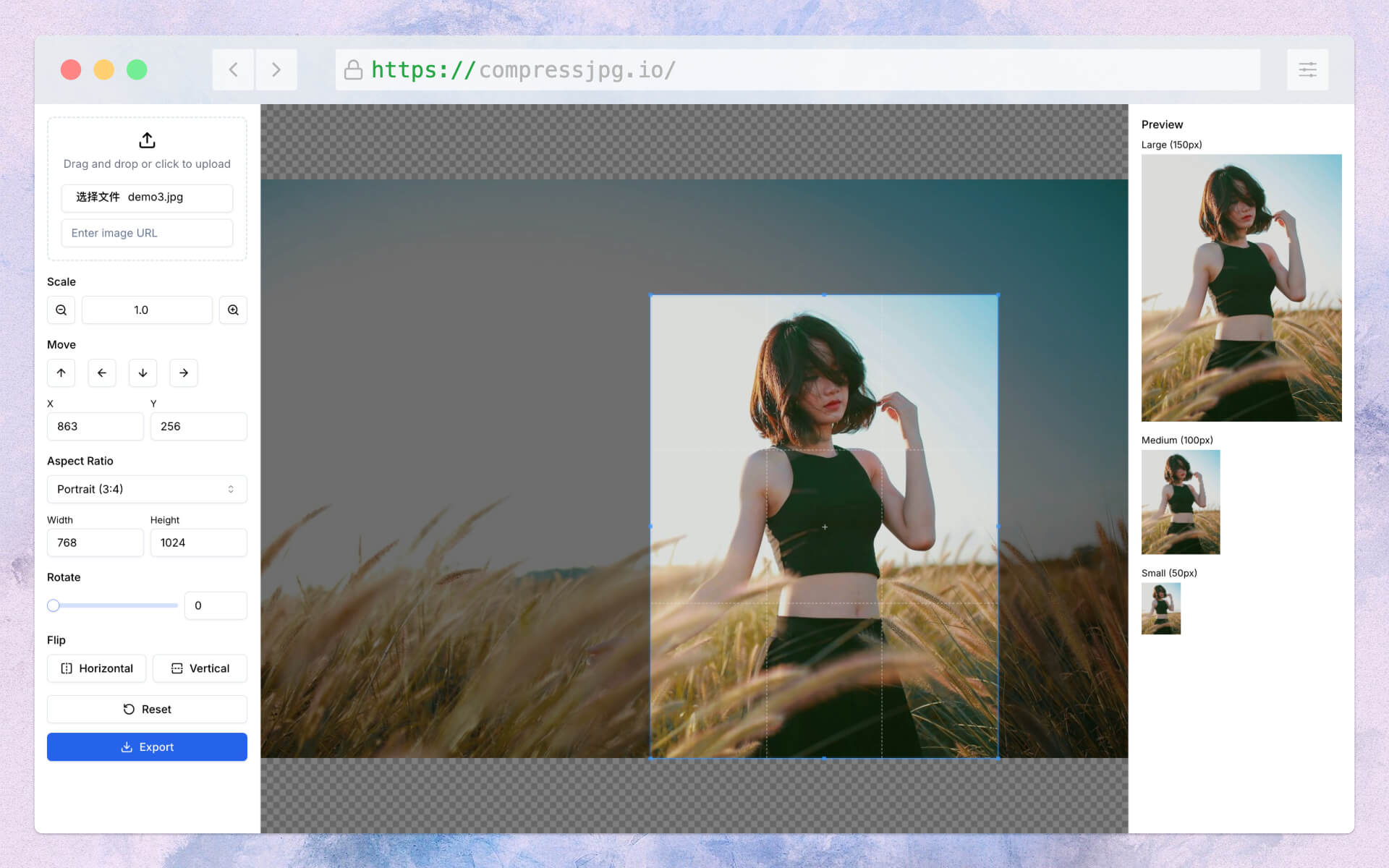 Crop Image Editor